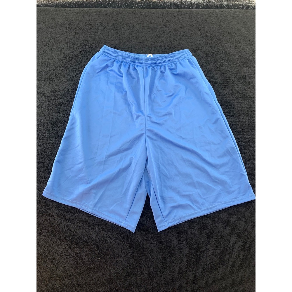Alleson Athletic Blue Polyester Adult Medium Basketball Shorts Athletic Wear‎
